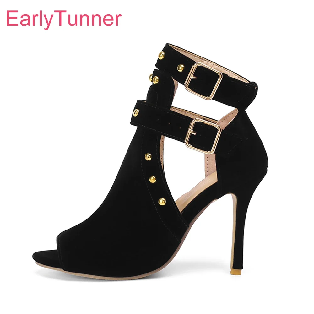 Summer New Elegant Black Red Women Sandals Fashion Open Toe High Gladiator Heels Lady Dress Shoes Plus Big Size 10 43
Summer New Elegant Black Red Women Sandals Fashion Open Toe High Gladiator Heels Lady Dress Shoes Plus Big Size 10 43