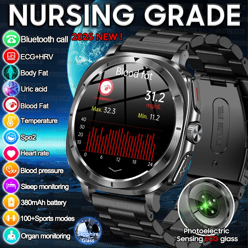2025 Монитор здоровья Анализ тела Смарт-часы Мочевая кислота Артериальное давление Липиды ЭКГ + PPG Часы Bluetooth Вызов Смарт-часы Мужчины Женщины 
2025 Монитор здоровья Анализ тела Смарт-часы Мочевая кислота Артериальное давление Липиды ЭКГ + PPG Часы Bluetooth Вызов Смарт-часы Мужчины Женщины