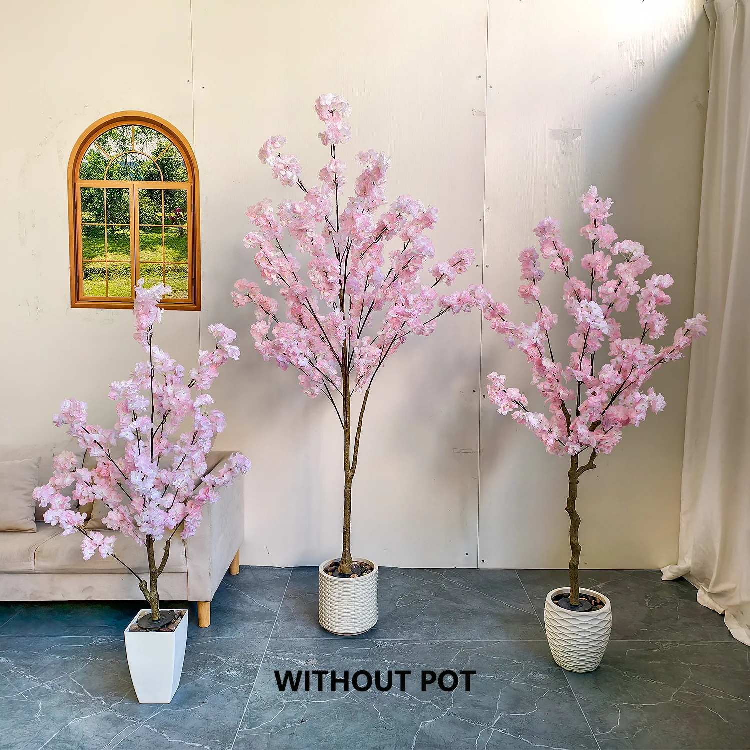 120-180CM Faux Pink Cherry Blossom Tree, Simulation Wishing Tree with Ground Stake for Indoor Outdoor Ornament
120-180CM Faux Pink Cherry Blossom Tree, Simulation Wishing Tree with Ground Stake for Indoor Outdoor Ornament