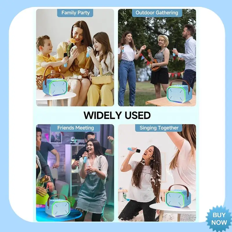 A47Z Karaoke Machine For Kids & Adults, Portable Bluetooth Speaker With 2 Wireless Microphones For TV, Home Party Birthday-B Dur
A47Z Karaoke Machine For Kids & Adults, Portable Bluetooth Speaker With 2 Wireless Microphones For TV, Home Party Birthday-B Dur