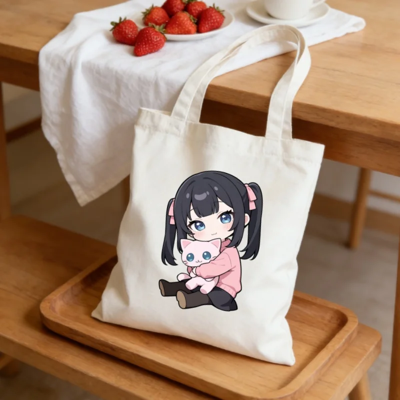 Reusable Dual-Sided Anime Print Canvas Shoulder Bag, Lightweight Eco-Friendly Tote for Daily Shopping & School Use
Reusable Dual-Sided Anime Print Canvas Shoulder Bag, Lightweight Eco-Friendly Tote for Daily Shopping & School Use