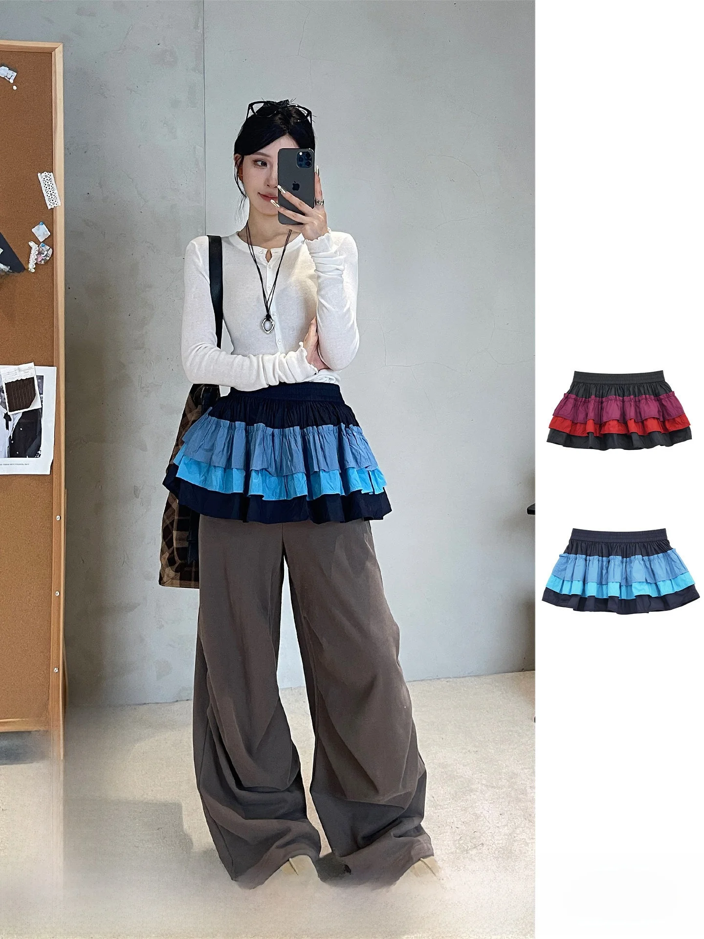 Rainbow Skirt High Waist Cake Skirt Nylon Fabric No Stretch Daily Wear Ladies Fashion Spring Summer Autumn New Arrival
Rainbow Skirt High Waist Cake Skirt Nylon Fabric No Stretch Daily Wear Ladies Fashion Spring Summer Autumn New Arrival