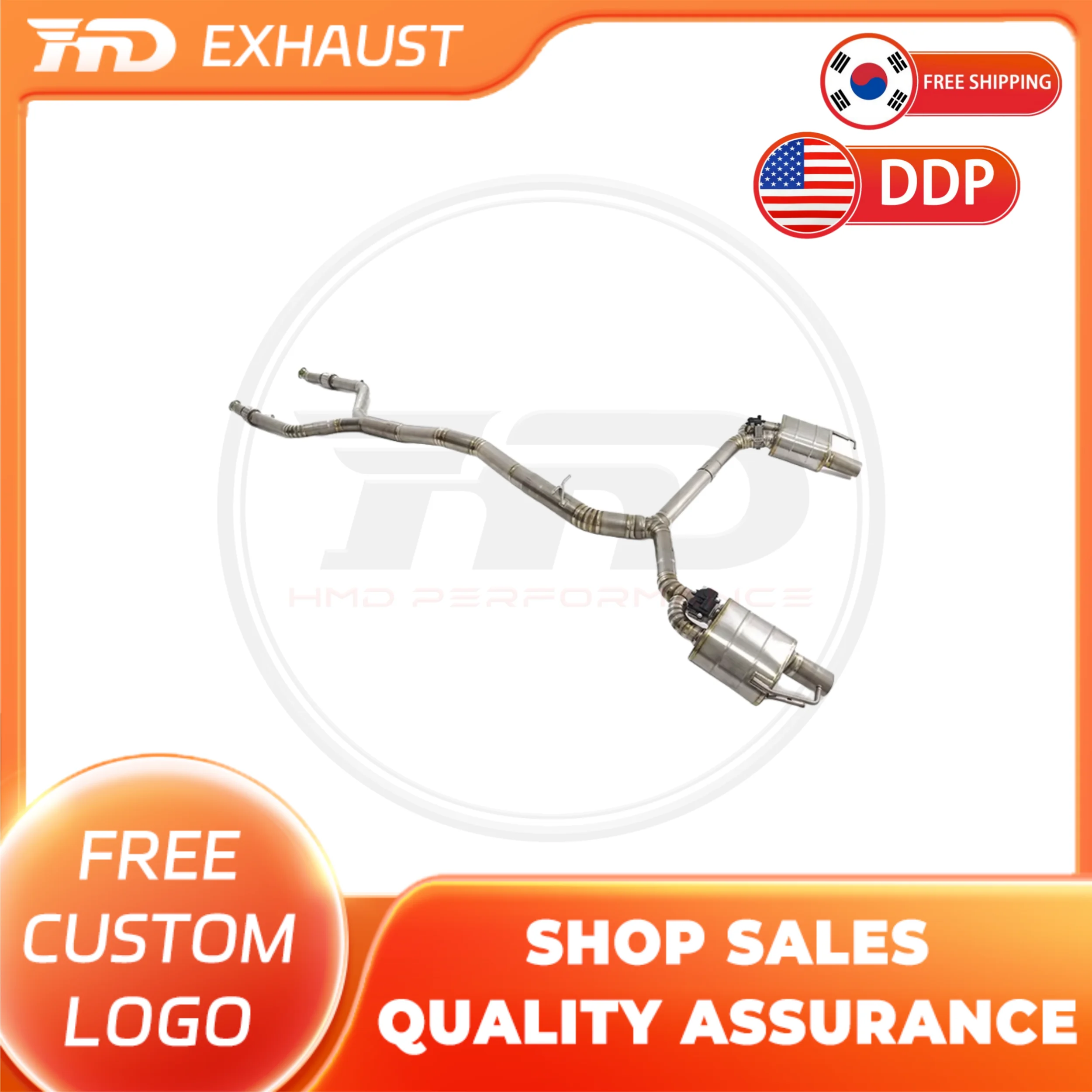 HMD Exclusive customization Titanium Exhaust System Performance Catback for Mercedes Benz W213 E43 E400 E450 Muffler With Valve
HMD Exclusive customization Titanium Exhaust System Performance Catback for Mercedes Benz W213 E43 E400 E450 Muffler With Valve
