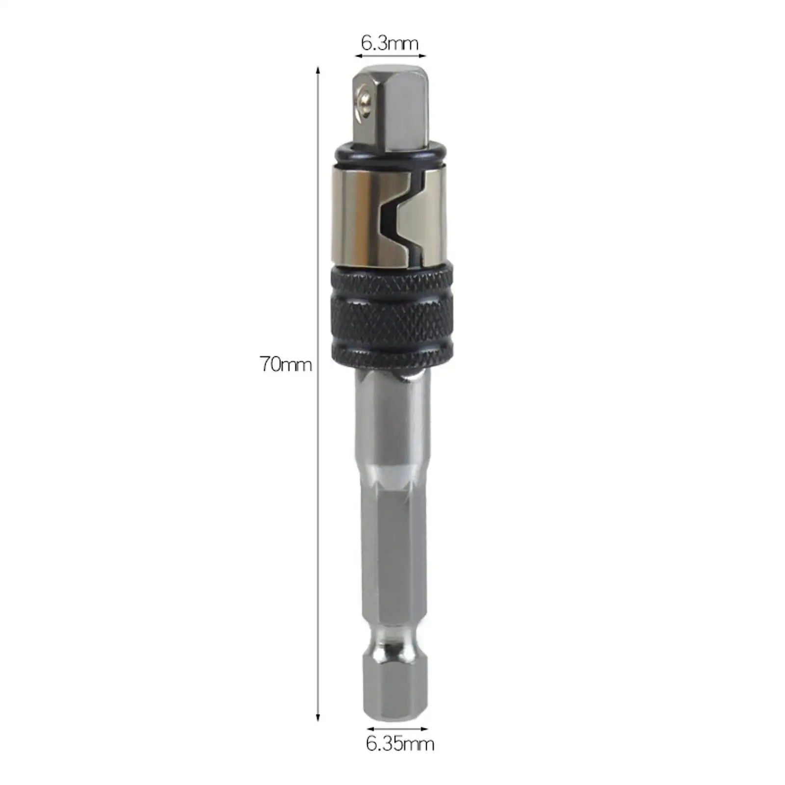 1/4 Hexagonal Shank Adapter Easy Installation Rod Socket Extension Silver Convenient Portable Carbon Steel Chrome Vanadium Steel
1/4 Hexagonal Shank Adapter Easy Installation Rod Socket Extension Silver Convenient Portable Carbon Steel Chrome Vanadium Steel