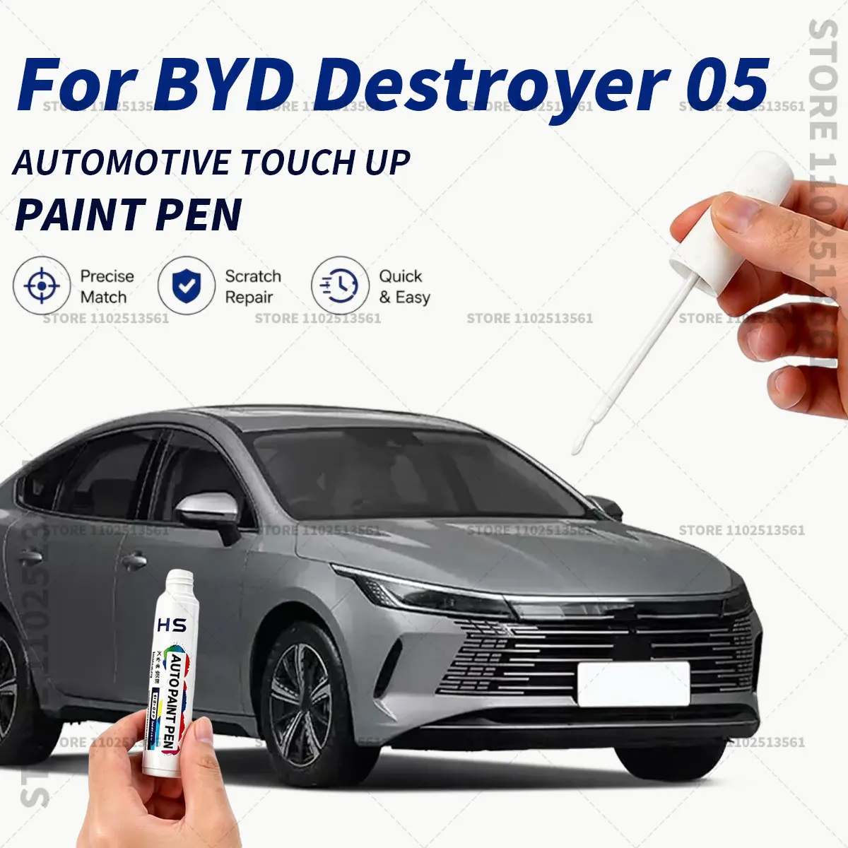 Automotive Touch Up Paint Pen Car Paint Scratch Remover Quick Dry Repair Brush for Vehicle Paint For BYD Destroyer 05 Black blue
Automotive Touch Up Paint Pen Car Paint Scratch Remover Quick Dry Repair Brush for Vehicle Paint For BYD Destroyer 05 Black blue