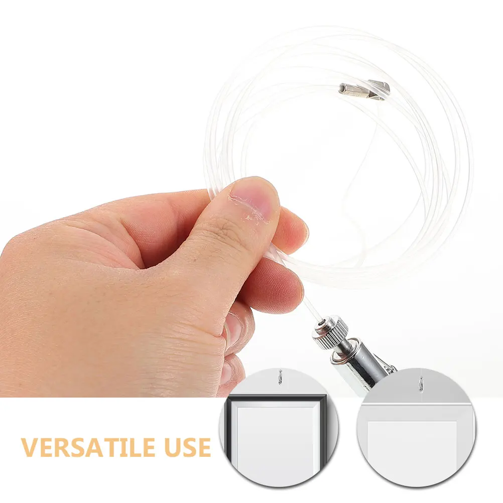 4 Sets Stainless Steel Picture Hangers Heavy Duty Adjustable Gallery Wire Hooks for Wall Hanging System Photo Rail Decor
4 Sets Stainless Steel Picture Hangers Heavy Duty Adjustable Gallery Wire Hooks for Wall Hanging System Photo Rail Decor