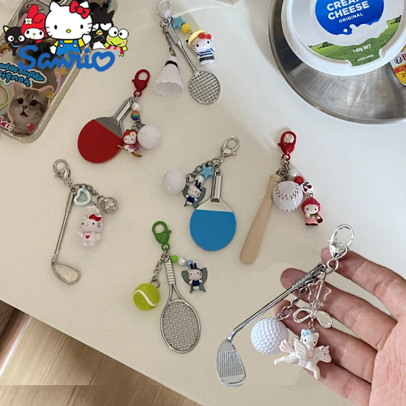 Kawaii Hello Kitty Golf Baseball Tennis Badminton Keychain Girl Cartoon Sports Series Backpack Pendant Decoration Holiday Gifts
Kawaii Hello Kitty Golf Baseball Tennis Badminton Keychain Girl Cartoon Sports Series Backpack Pendant Decoration Holiday Gifts