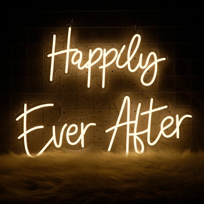 Happy Ever After Custom Neon Sign Night Light for Wall Decoration Personalized Board For Bedroom Shops Parties Romantic Decor
Happy Ever After Custom Neon Sign Night Light for Wall Decoration Personalized Board For Bedroom Shops Parties Romantic Decor