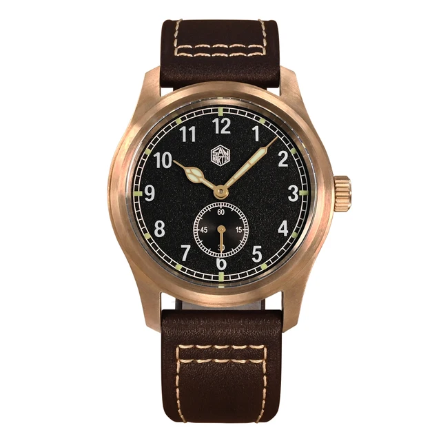 San Martin Men Pilot Watch Bronze 37MM Vintage Quartz Wristwatch Sport Sapphire 100m Waterproof Luminous RONDA 6004 Military
San Martin Men Pilot Watch Bronze 37MM Vintage Quartz Wristwatch Sport Sapphire 100m Waterproof Luminous RONDA 6004 Military