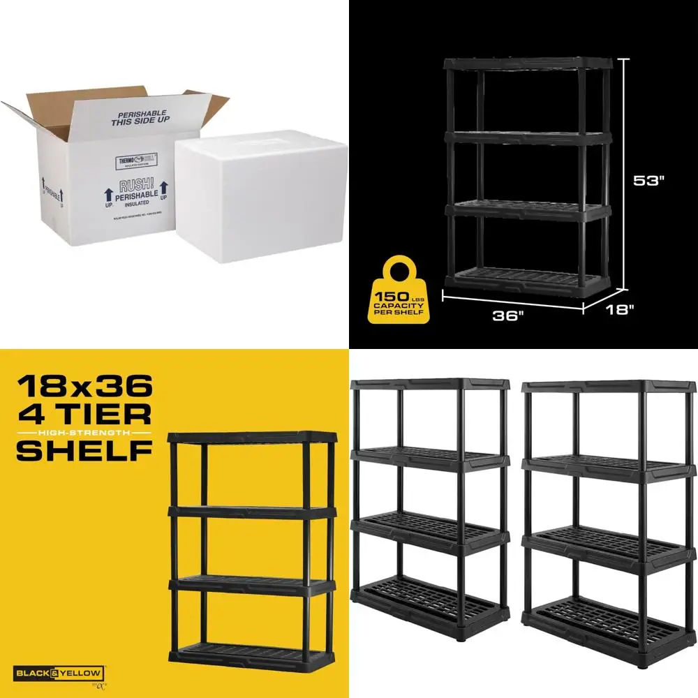 Изолированная коробка с пенопластовым преобразователем, средний размер, 15,5 л x 13,75 Вт x 10,5D, 2 шт., технология Thermo Chill, Polar Shipping Solutio
Изолированная коробка с пенопластовым преобразователем, средний размер, 15,5 л x 13,75 Вт x 10,5D, 2 шт., технология Thermo Chill, Polar Shipping Solutio