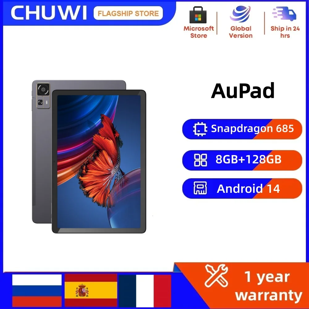 CHUWI AuPad Tablet Snapdragon 685 10.95 inch FHD 2K Display 8GB DDR4 128GB ROM 4G LTE GPS Android 14 Tablets PC Widevine L1
CHUWI AuPad Tablet Snapdragon 685 10.95 inch FHD 2K Display 8GB DDR4 128GB ROM 4G LTE GPS Android 14 Tablets PC Widevine L1