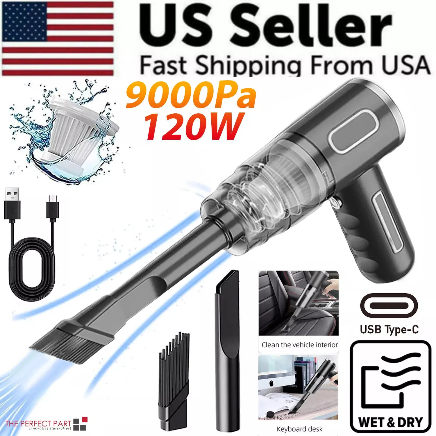 120W Cordless Handheld Vacuum Cleaner Small Mini Portable Car Auto Home Wireless
120W Cordless Handheld Vacuum Cleaner Small Mini Portable Car Auto Home Wireless