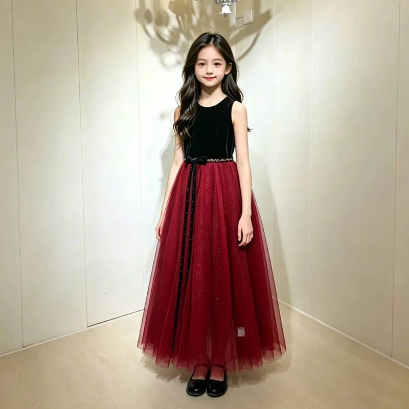 New Kids Girls Birthday Princess Dress Clothes Children Black Velvet Piano Violin Model Host Performance Pageant Gown Costume
New Kids Girls Birthday Princess Dress Clothes Children Black Velvet Piano Violin Model Host Performance Pageant Gown Costume