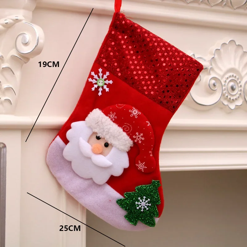 Medium Christmas Socks Decoration Santa Claus Snowman Props for Candy Gift Bag Holiday Supply Props
Medium Christmas Socks Decoration Santa Claus Snowman Props for Candy Gift Bag Holiday Supply Props