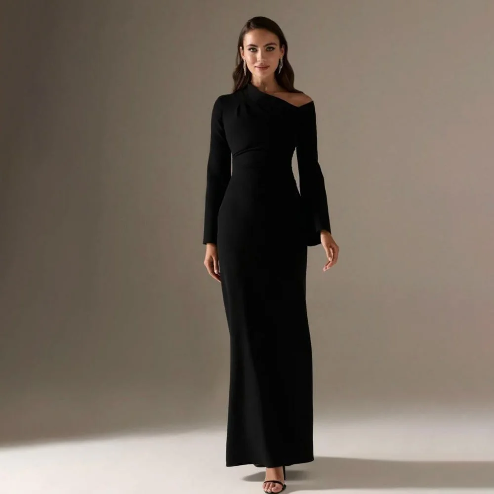 Customized Evening Dresses A-Line One Shoulder Creap Long Wedding Prom Dress Exquisite High Quality Formal Party Gown for Women
Customized Evening Dresses A-Line One Shoulder Creap Long Wedding Prom Dress Exquisite High Quality Formal Party Gown for Women
