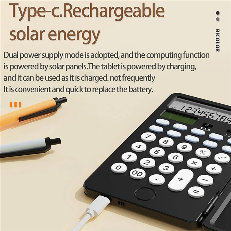 ABDE-12 Digit Display Office Desk Calcultors With Erasable Writing Table, Suitable For Office, School And Business Use
ABDE-12 Digit Display Office Desk Calcultors With Erasable Writing Table, Suitable For Office, School And Business Use