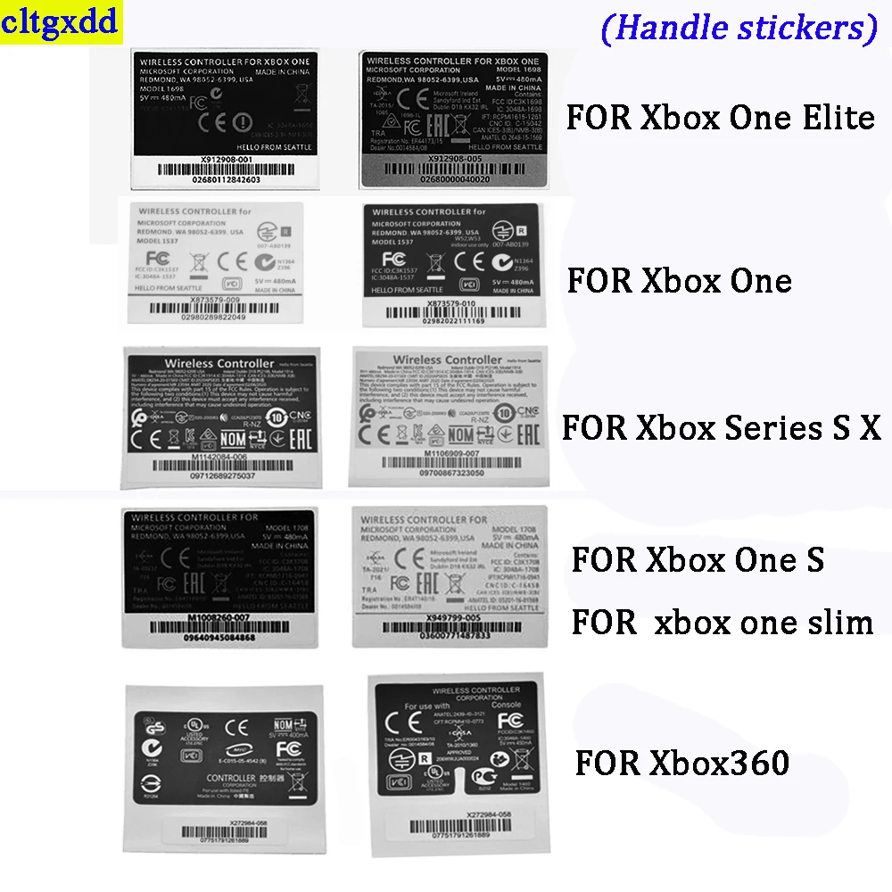 cltgxdd 5piece FOR Xbox one/one s/360/Slim S/Elite/Xbox Series S/X Sticker Handle Label Back Sticker Controller Internal Label
cltgxdd 5piece FOR Xbox one/one s/360/Slim S/Elite/Xbox Series S/X Sticker Handle Label Back Sticker Controller Internal Label