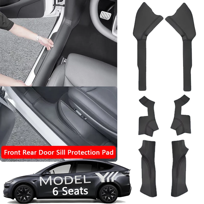 For Tesla Model YL 6-Seater Front Rear Door Sill Protector Leather Threshold Bumper Strip Guards Anti-kick Pads Car Accessories
For Tesla Model YL 6-Seater Front Rear Door Sill Protector Leather Threshold Bumper Strip Guards Anti-kick Pads Car Accessories