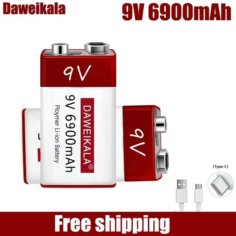 10pcs 100% New 9V USB rechargeable Li-Ion battery 9V 6900mAh is suitable for camera and other series of electronic products
10pcs 100% New 9V USB rechargeable Li-Ion battery 9V 6900mAh is suitable for camera and other series of electronic products