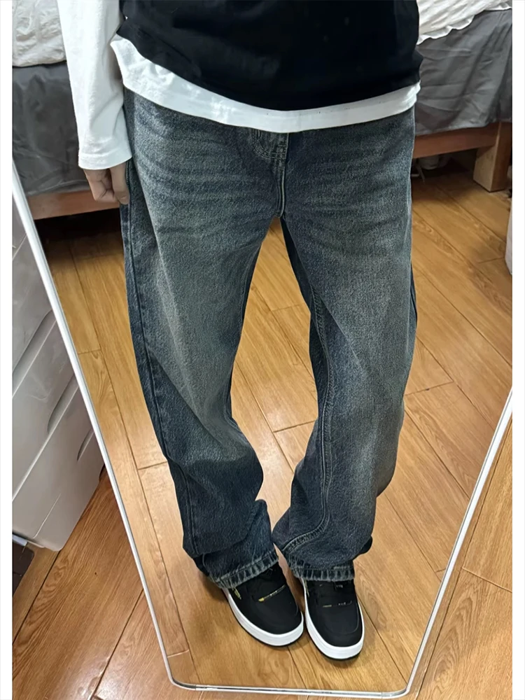 American Sle Blue Fce Lined Straight Leg Jeans High Waist Slimming Men's Autumn Winter Jeans High Waist Straight Tube Pants
American Sle Blue Fce Lined Straight Leg Jeans High Waist Slimming Men's Autumn Winter Jeans High Waist Straight Tube Pants