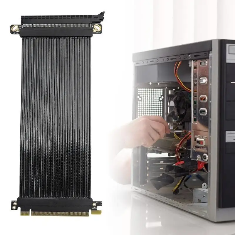 Усовершенствованный кабель PCIe5.0 X16 Risers для серверных систем для повышения производительности Экранированные аксессуары
Усовершенствованный кабель PCIe5.0 X16 Risers для серверных систем для повышения производительности Экранированные аксессуары