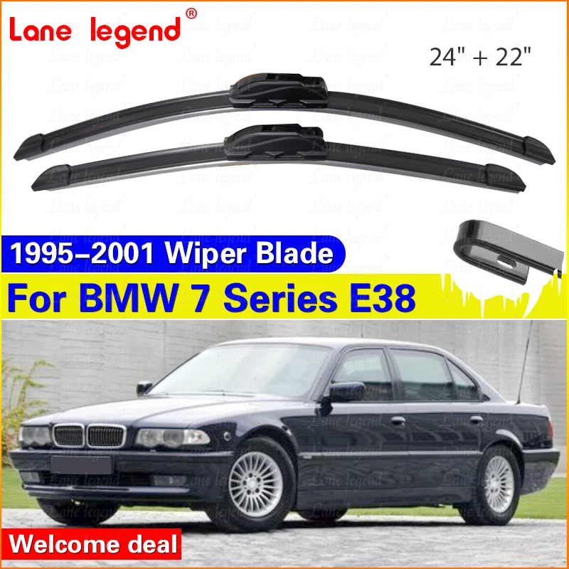 Wiper Front Wiper Blades For BMW 7 Series E38 1995-2001 Windshield Windscreen Front Window Brushes Cutter Car Accessories 24"22"
Wiper Front Wiper Blades For BMW 7 Series E38 1995-2001 Windshield Windscreen Front Window Brushes Cutter Car Accessories 24"22"