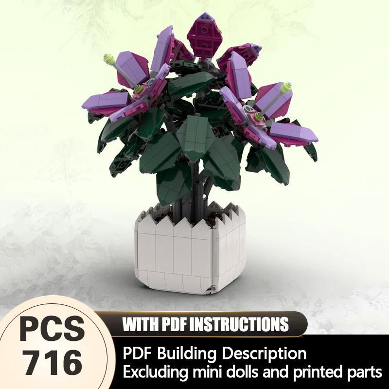Creators Plant Series Model MOC Building Bricks Purple Azaleas Modular Technology Gifts Holiday Assemble Children Toys Suit
Creators Plant Series Model MOC Building Bricks Purple Azaleas Modular Technology Gifts Holiday Assemble Children Toys Suit