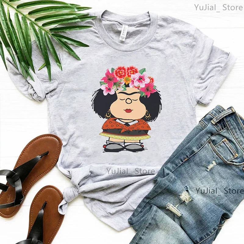 Fashion Mafala Flowers Print T Shirt Girls Harajuku Kawaii Clothes Funny Casual Tshirt Women Gray/Green/Yellow/Pink T-Shirt
Fashion Mafala Flowers Print T Shirt Girls Harajuku Kawaii Clothes Funny Casual Tshirt Women Gray/Green/Yellow/Pink T-Shirt