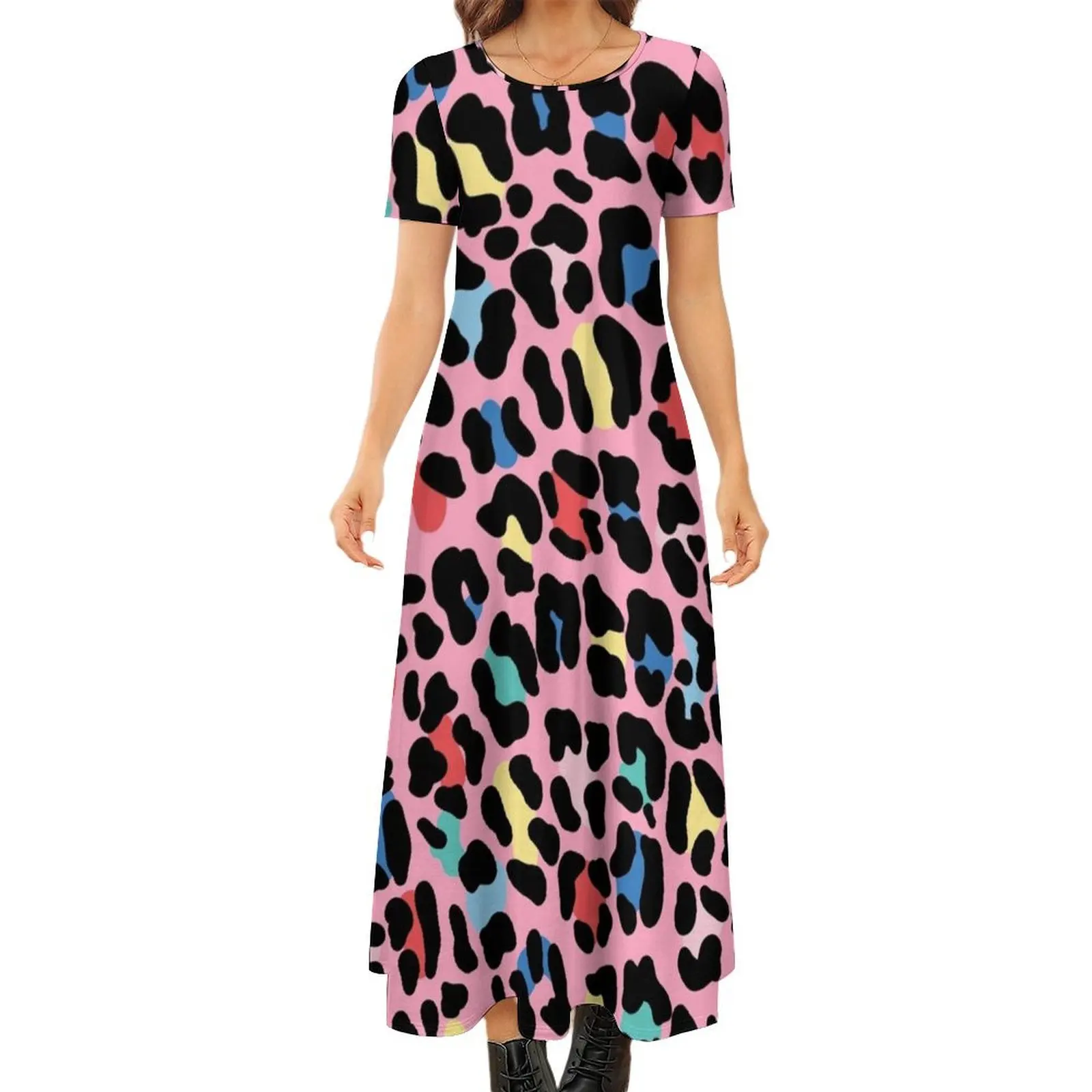 Rainbow leopard by Elebea Round Neck Short Sleeve Dress dresses women summer 2024 elegant dress
Rainbow leopard by Elebea Round Neck Short Sleeve Dress dresses women summer 2024 elegant dress