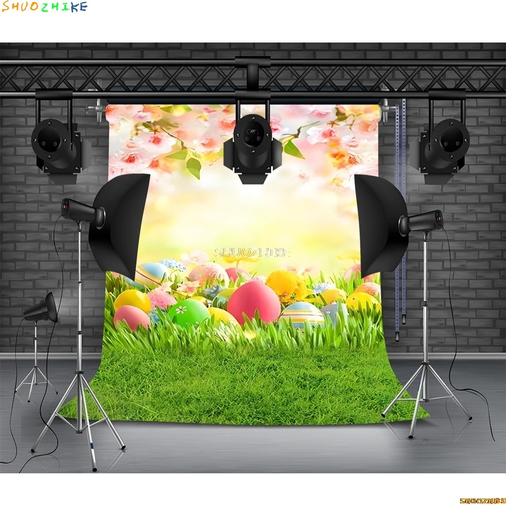 Easter Backdrop Spring Garden Grass Floral Flowers Colorful Easter Eggs Photography Background Birthday Kids Photo Portrait
Easter Backdrop Spring Garden Grass Floral Flowers Colorful Easter Eggs Photography Background Birthday Kids Photo Portrait