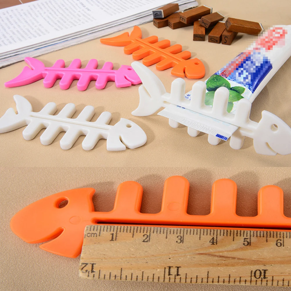 10 Pcs Toothpaste Squeezer Mixed Color Facial Rolling Cartoon Fish Bone Extruder 
10 Pcs Toothpaste Squeezer Mixed Color Facial Rolling Cartoon Fish Bone Extruder
