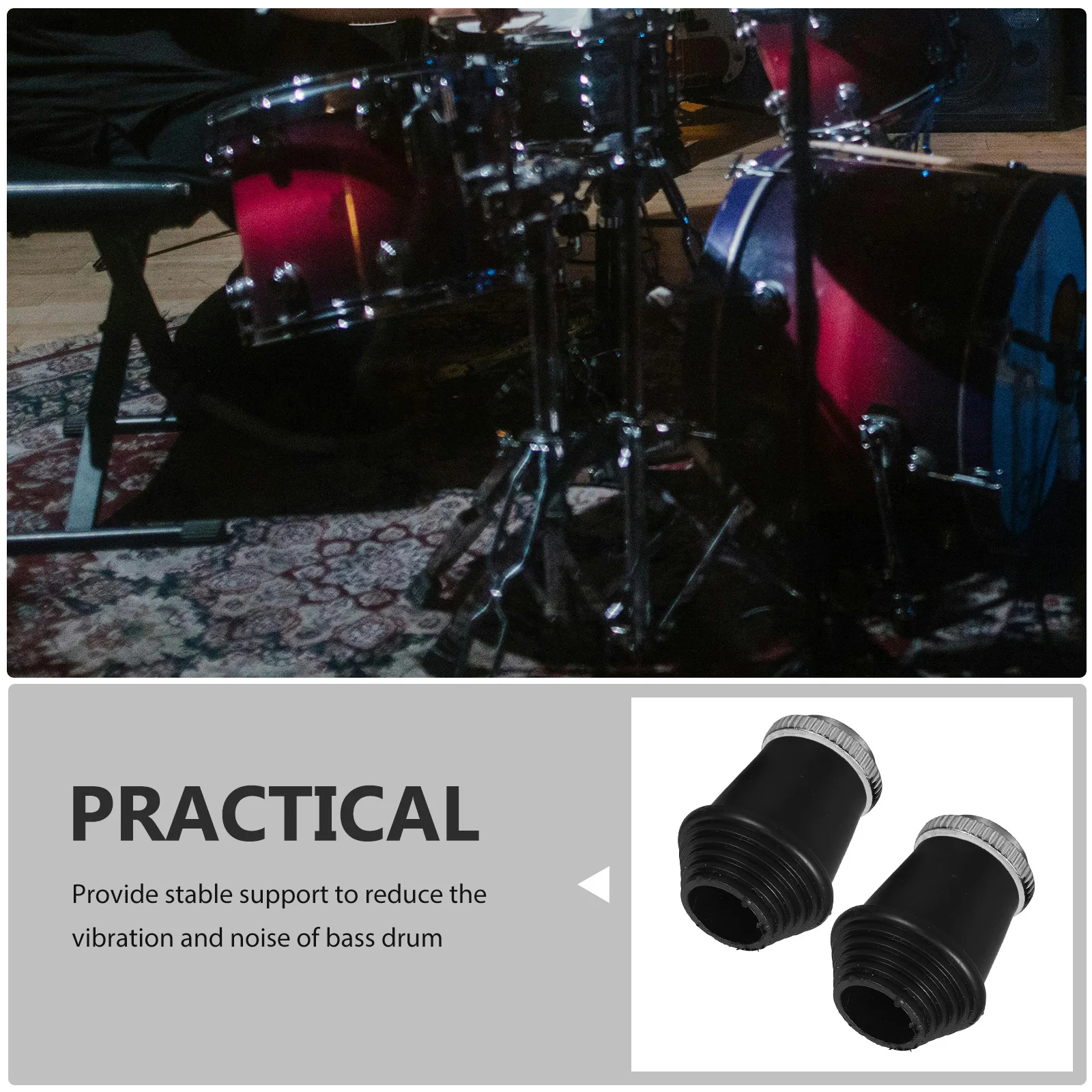 2pcs Rubber Drum Pads Anti-Slip Stand Feet Sleeves Floor Rack Leg Cushion Snare Bass Kit Instrument Accessories Durable Stable
2pcs Rubber Drum Pads Anti-Slip Stand Feet Sleeves Floor Rack Leg Cushion Snare Bass Kit Instrument Accessories Durable Stable