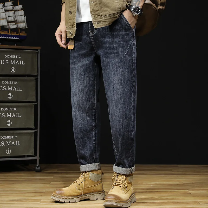 New Men's Loose Versatile Harem Pant High Waist Color Jeans Casual Comfortable Denim Trousers for plus Size Men
New Men's Loose Versatile Harem Pant High Waist Color Jeans Casual Comfortable Denim Trousers for plus Size Men