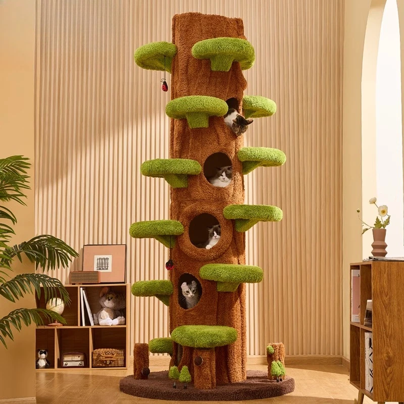Tongtian tree climbing frame large cat tree jumping platform integrated shelf villa warm cat nest universal in all seaso
Tongtian tree climbing frame large cat tree jumping platform integrated shelf villa warm cat nest universal in all seaso