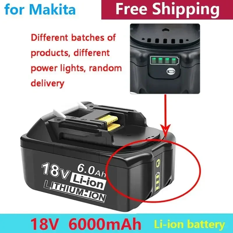 2023 100% Original for Makita 18V 6000mAh Rechargeable Power Tools Battery with LED Li-ion Replacement LXT BL1860B BL1860 BL1850
2023 100% Original for Makita 18V 6000mAh Rechargeable Power Tools Battery with LED Li-ion Replacement LXT BL1860B BL1860 BL1850