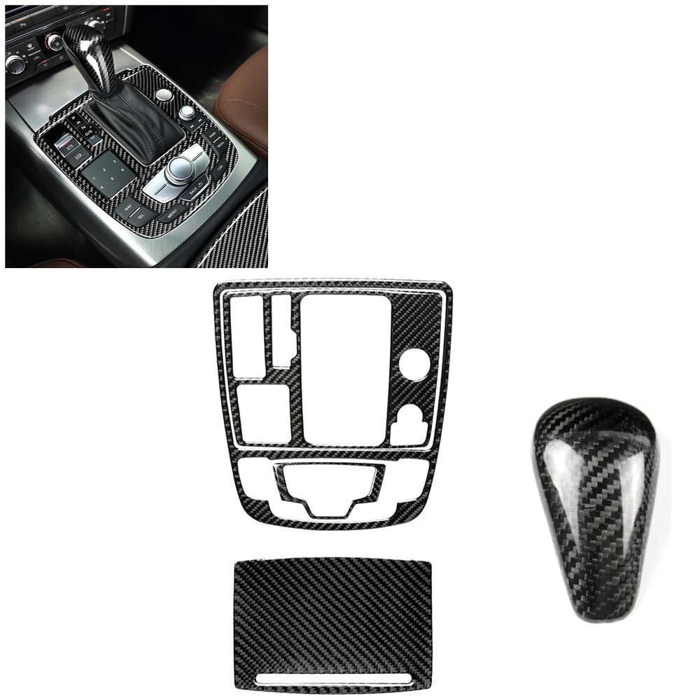 Carbon Fiber Car Center Console Gear Shift Box Panel Frame Sticker Shifter Head Knob Lever Cover Trim For Audi A6 A7 2012-2018
Carbon Fiber Car Center Console Gear Shift Box Panel Frame Sticker Shifter Head Knob Lever Cover Trim For Audi A6 A7 2012-2018