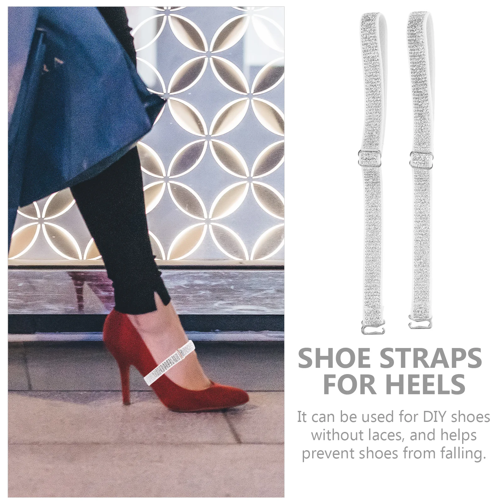 2pcs Adjustable Heel Straps For Women Elastic Shoe Straps High Heel Accessories Replacement Ankle Bands Convenient Daily Use
2pcs Adjustable Heel Straps For Women Elastic Shoe Straps High Heel Accessories Replacement Ankle Bands Convenient Daily Use