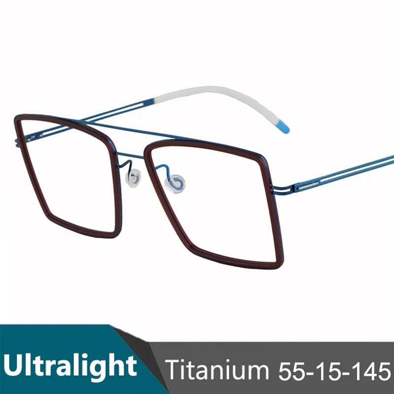 Germany Brand Square Pilot Design Spectacle Frame Fashion Double Beam Glasses Frames Ultralight Screwless Man Woman Eyeglasses
Germany Brand Square Pilot Design Spectacle Frame Fashion Double Beam Glasses Frames Ultralight Screwless Man Woman Eyeglasses