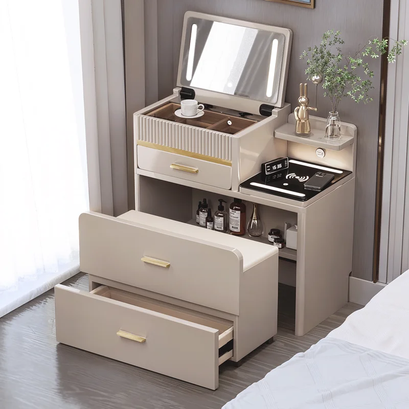 Simple Natural Vanity Table Dest Storage Mirror Saving Dresser Makeup Vanity Desk Small Wood Penteadeiras Bedroom Furniture
Simple Natural Vanity Table Dest Storage Mirror Saving Dresser Makeup Vanity Desk Small Wood Penteadeiras Bedroom Furniture