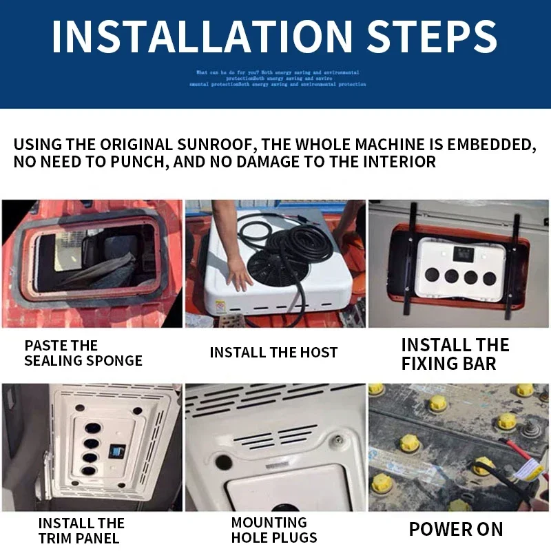 12V/24V Truck Overhead Air Conditioner Integrated Machine Engineering Vehicle Ar Condicionado Modification Inverter DC Refrigera
12V/24V Truck Overhead Air Conditioner Integrated Machine Engineering Vehicle Ar Condicionado Modification Inverter DC Refrigera
