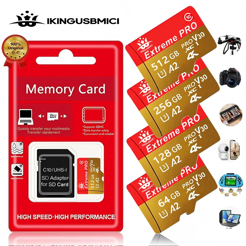 Universal Micro SD Card SD Cards Memory Card TF Cards 32GB 128GB 256GB Dustproof Shockproof V30 for Dash Cam Laptop
Universal Micro SD Card SD Cards Memory Card TF Cards 32GB 128GB 256GB Dustproof Shockproof V30 for Dash Cam Laptop