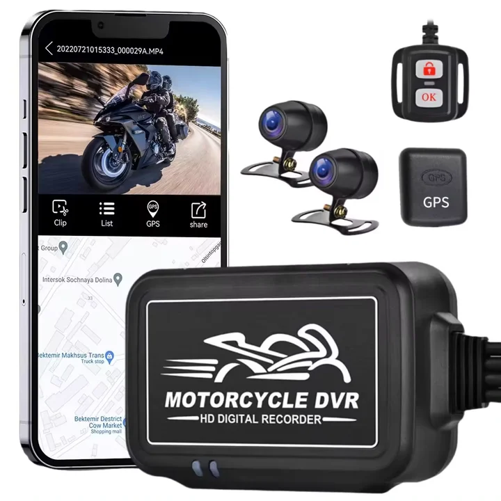 2025 NEW Waterproof WiFi 1080P+1080P Front and Rear Camera Motorcycle DVR Video Recorder with Black Box for Motorbike Driving
2025 NEW Waterproof WiFi 1080P+1080P Front and Rear Camera Motorcycle DVR Video Recorder with Black Box for Motorbike Driving
