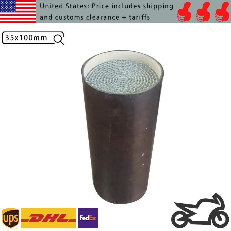35x100mm 200CPSI motorbike muffler EURO 3 4 5 6 FOR motorcycle catalyst converter honeycomb core
35x100mm 200CPSI motorbike muffler EURO 3 4 5 6 FOR motorcycle catalyst converter honeycomb core