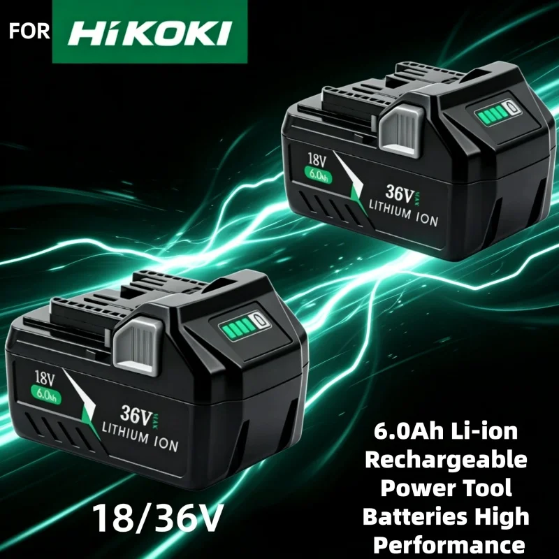 6.0Ah Li-ion Rechargeable Battery 18V 36V for Hitachi Hikoki Metabo HPT BSL36A18 BSL36B18 High Performance Power Tool Batteries
6.0Ah Li-ion Rechargeable Battery 18V 36V for Hitachi Hikoki Metabo HPT BSL36A18 BSL36B18 High Performance Power Tool Batteries