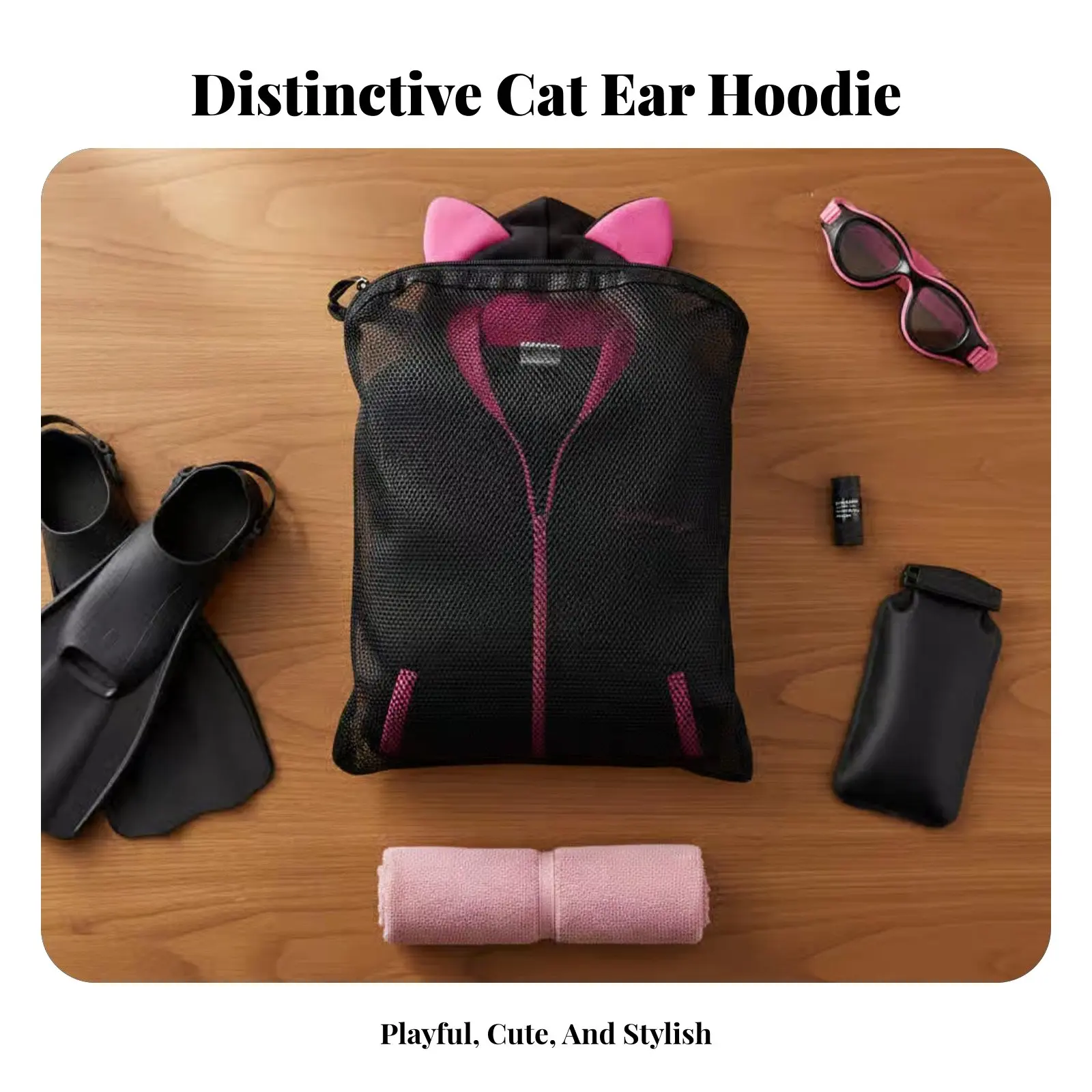 Cat Ear Diving Cape, Quick-Dry Long Sleeve, Women's Aquatic, Winter Training, Windproof and Warm Towel
Cat Ear Diving Cape, Quick-Dry Long Sleeve, Women's Aquatic, Winter Training, Windproof and Warm Towel