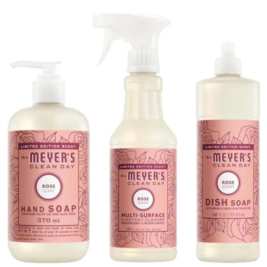 Mrs. MEYER'S Scent Kitchen Basics Set, Dish Soap, Hand Soap, Multi-Surface Everyday Cleaner 3 ct
Mrs. MEYER'S Scent Kitchen Basics Set, Dish Soap, Hand Soap, Multi-Surface Everyday Cleaner 3 ct