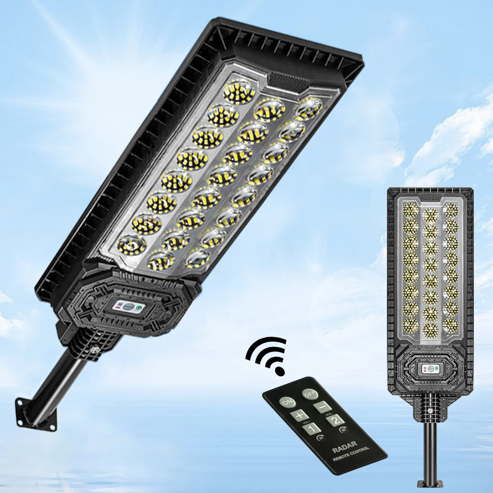 3000W Ultra Powerful Solar LED Outdoor Lighting 20000LM Outdoor Solar Spotlight Motion Sensor Remote Control External Solar Lamp