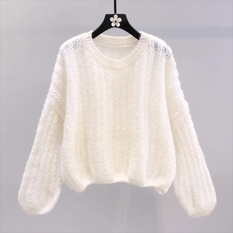 Spring autumn hollow out Sweater Women's Thin Sweater 2024 New Design Sense O-Neck Knitted sweater
Spring autumn hollow out Sweater Women's Thin Sweater 2024 New Design Sense O-Neck Knitted sweater