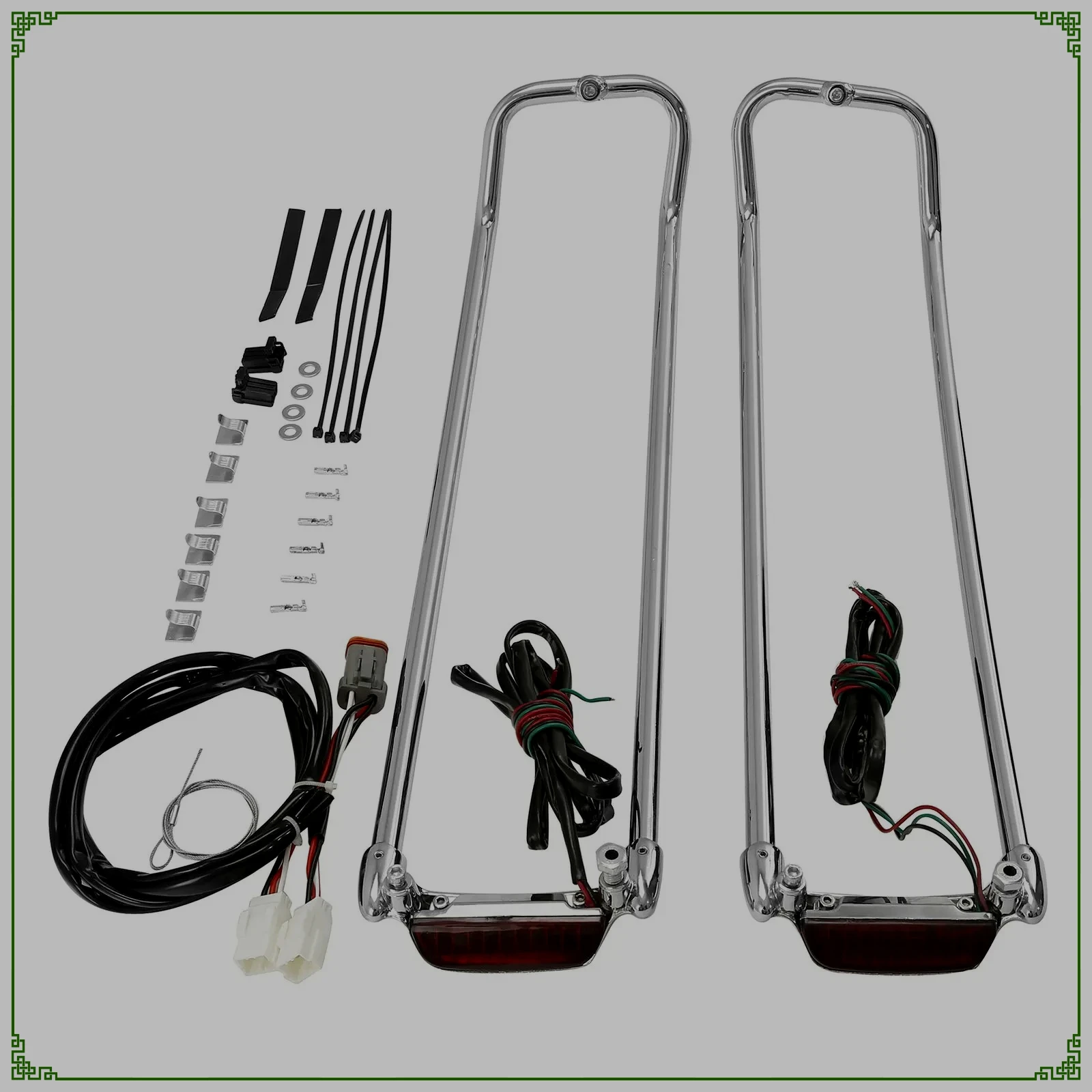 For Touring Road King Electra Street Glide FLHT FLHX 1994-2013 Motorcycle Saddlebags Lid Rack Top Rail Guard W/ Light
For Touring Road King Electra Street Glide FLHT FLHX 1994-2013 Motorcycle Saddlebags Lid Rack Top Rail Guard W/ Light