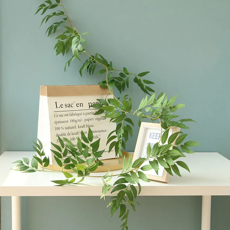 160cm Artificial Plants Willow Rattan Fake Long Vines Twigs with Green Leaf for Home Wedding Garden Decoration Greenery
160cm Artificial Plants Willow Rattan Fake Long Vines Twigs with Green Leaf for Home Wedding Garden Decoration Greenery